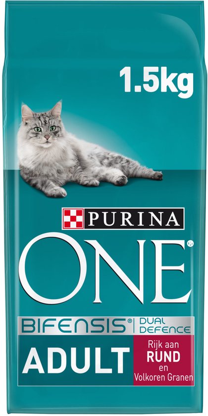 Purina One Adult - Rund Volkoren Granen - Kattenvoer - 1.5 kg