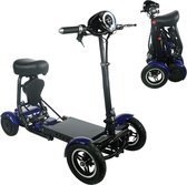 COMFYGO MS3000 Elektrische scootmobiel, 4 wielen, maximale snelheid 18 km/u, 10,4 Ah Lithium-ion accu, Actieradius tot 25 km, Blauw, Standaard stoel + Kinderzitje