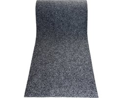 JYG Tapijtloper - Keukenloper - 50x350cm - STAR antraciet - 50cm breed - variabele lengtes - antislip - carpetrunner - traploper onderhoudsvriendelijk - vloerkleed - op maat - vloerkleed hal - tapijt inkom - kitchenrunner