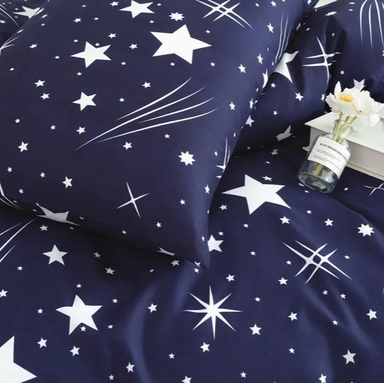 Sterren Dekbedovertrek | Dekbedovertrek 200x200cm met 2 bijhorende kussenslopen | Sterren Dekbedovertrek | Grappig Dekbedovertrek | Tiener Dekbedovertrek | 100% polyester | Exclusief Dekbed