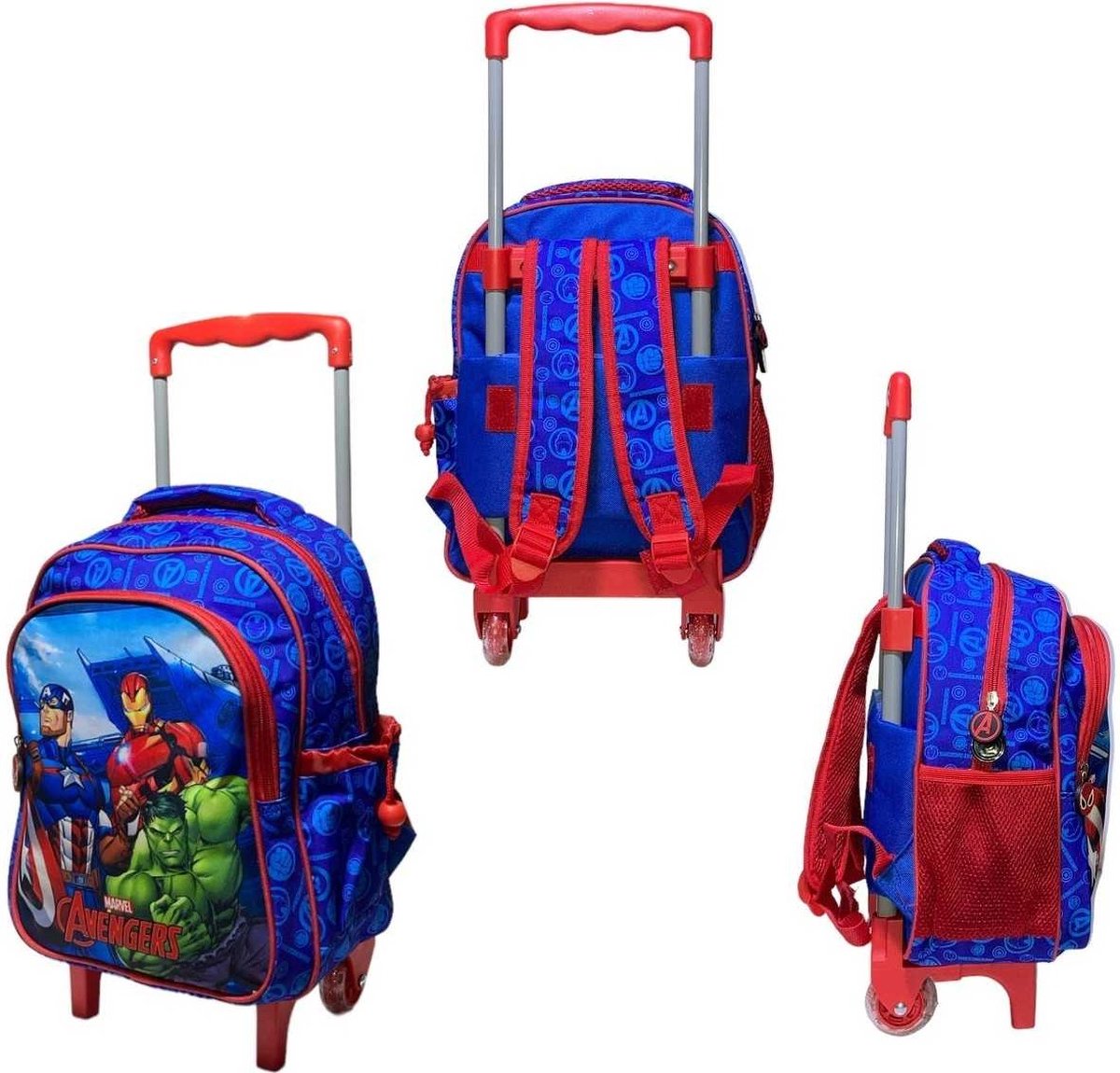 Marvel - The Avengers - Rugzak Trolley - Kleine reiskoffer - Schooltas - Junior formaat -31 x 24 x 15 cm.