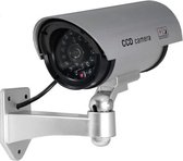 Dummy Camera met 'snoer'- Knipperende Led - Realistische Look - Binnen & Buiten - Nep professionele CCTV Beveiligingscamera