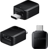 Samsung G955F Galaxy S8 Plus USB Type-C to OTG USB adapter, Black, GH98-41288A