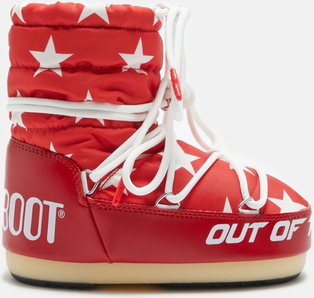 Moon Boot LAAG ROOD STERREN Thermoboots Snowboots Sneeuwlaarzen Rood 31 32 (8050032021193)