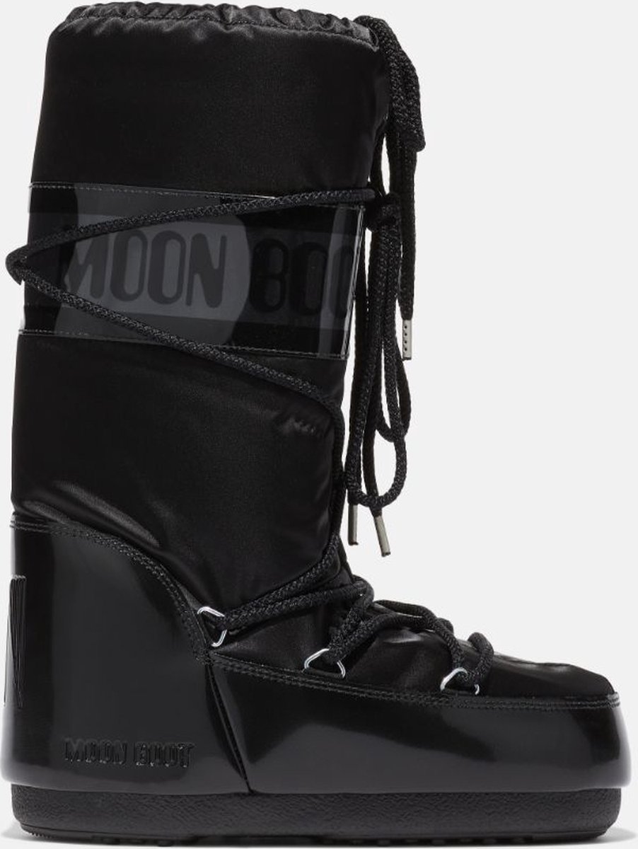 Moon Boot ICON GLANCE BLACK SATIN Thermoboots Snowboots Sneeuwlaarzen Zwart 35-38 (8059791058952)