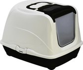 Moderna - Toilette pour chat Flip Cat - Large - 50 cm - Noir / Blanc.
