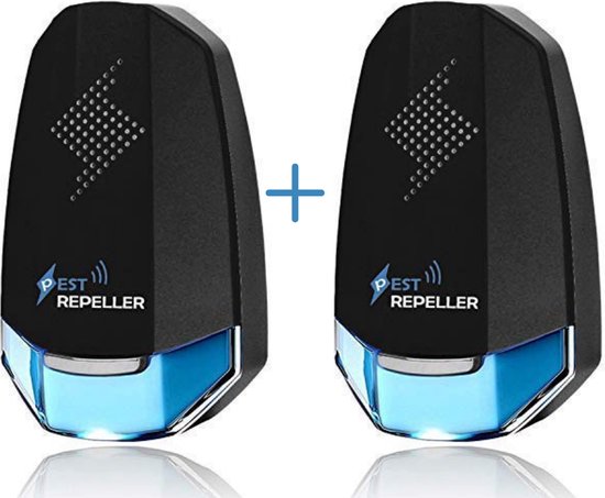 Madame Jones Lot de 2 répulsifs antiparasitaires à ultrasons – Souris – Répulsif contre les insectes – Répulsif à ultrasons – Pest Reject – Geen de son – 100 % Safe
