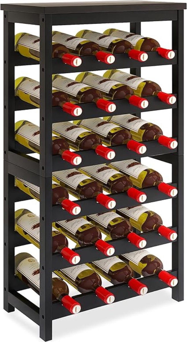 DD® Barkast - Drankkast - Barmeubel - met Golfplaten Rail - 23x36x81cm - Zwart