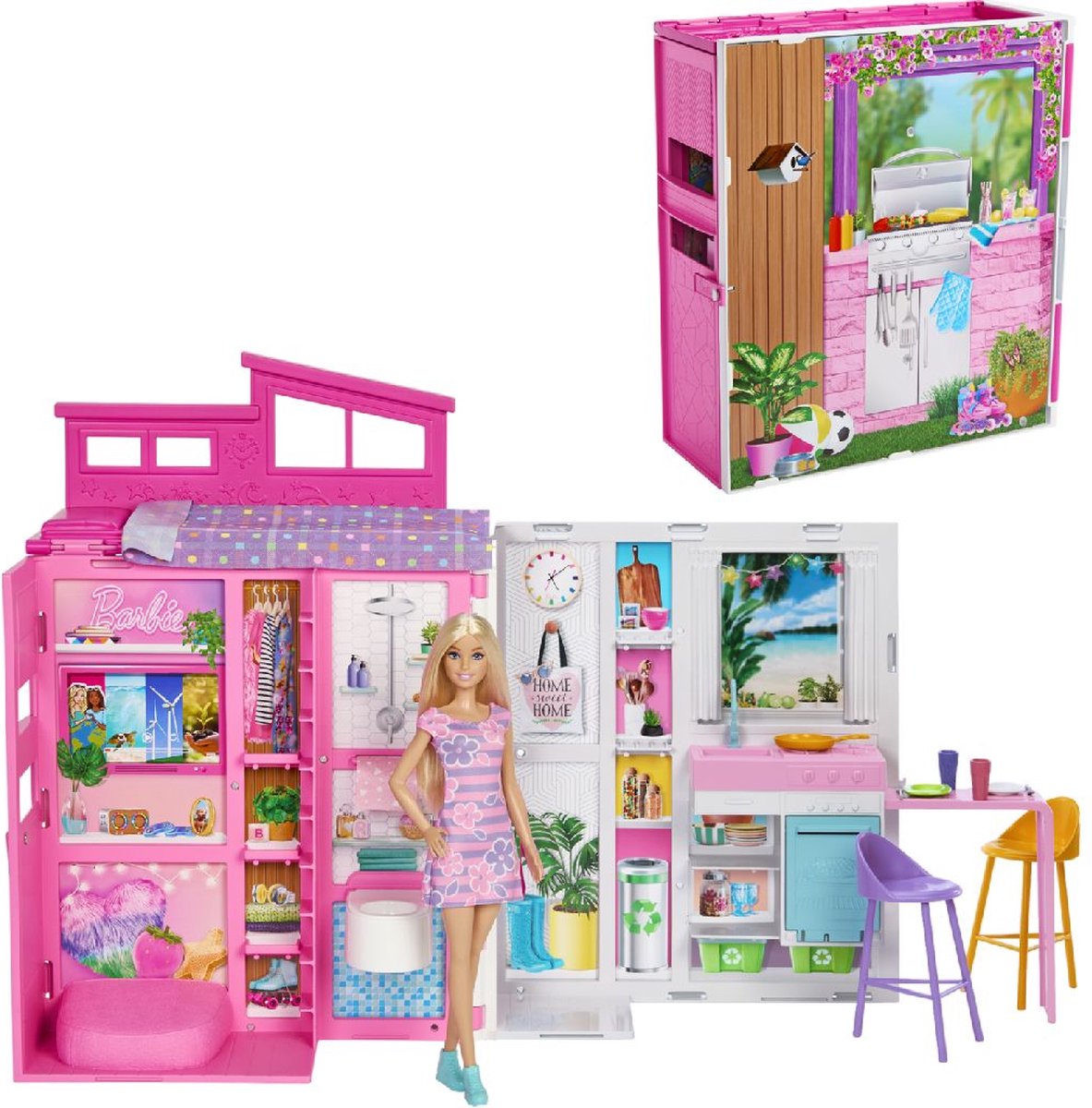 Barbie 65 jaar Vakantiehuis - Barbiepop - Barbiehuis