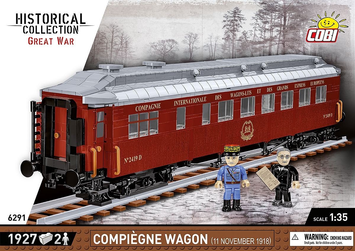 COBI Historical Collection - Compiègne Wagon (11 November 1918) Constructiespeelgoed thumbnail 3