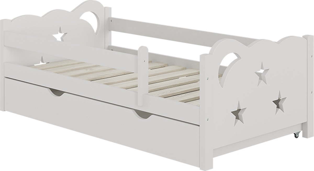 Vitalispa Jessica Kinderbed – 70x140 cm met lade, zonder matras Wit
