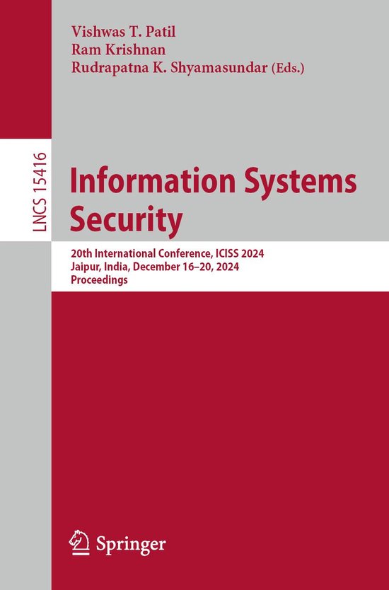 Springer Nature Proceedings Computer Science - Information S ... - cover