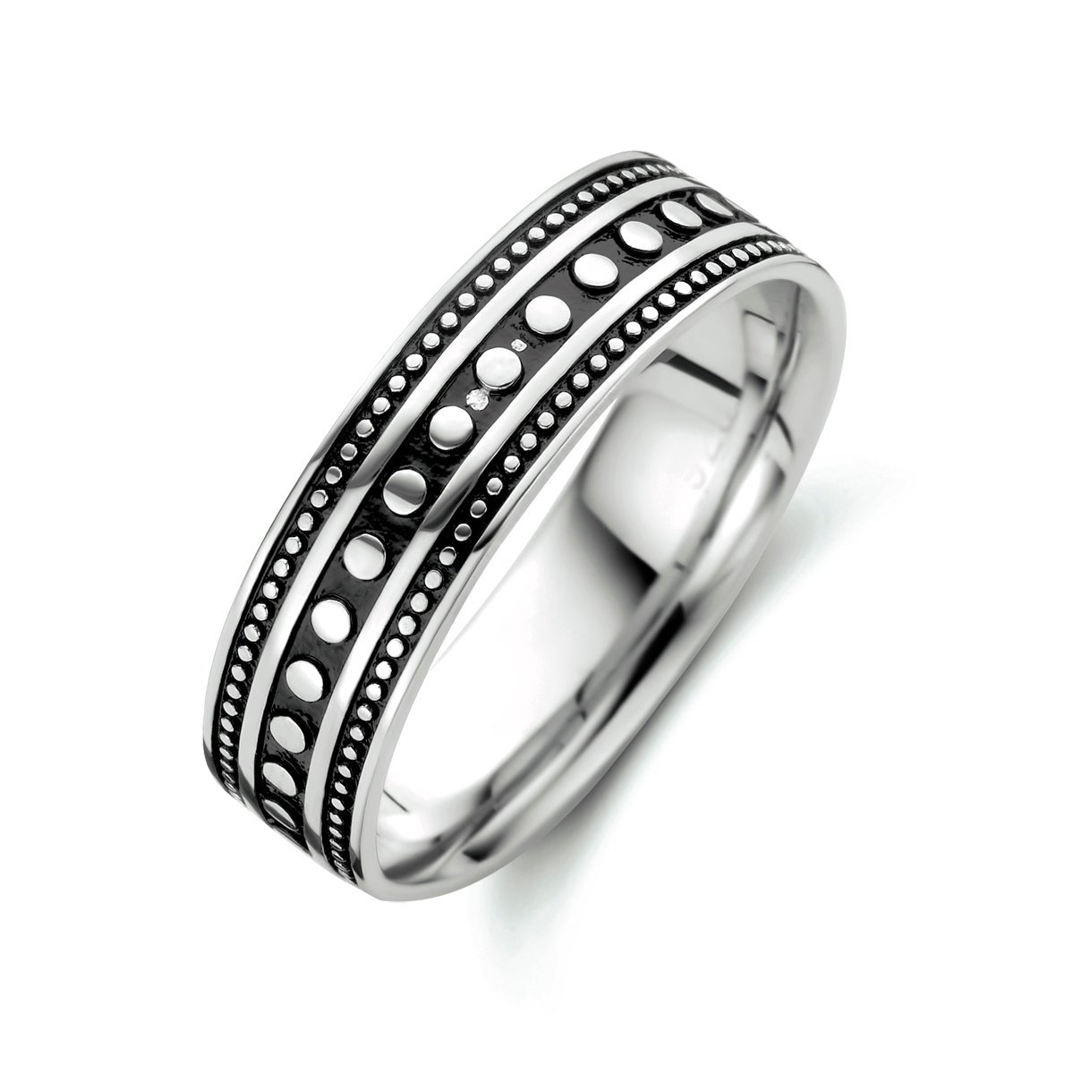 Zilver Geoxideerde Ring oxi 1101741 20.25 mm (64)