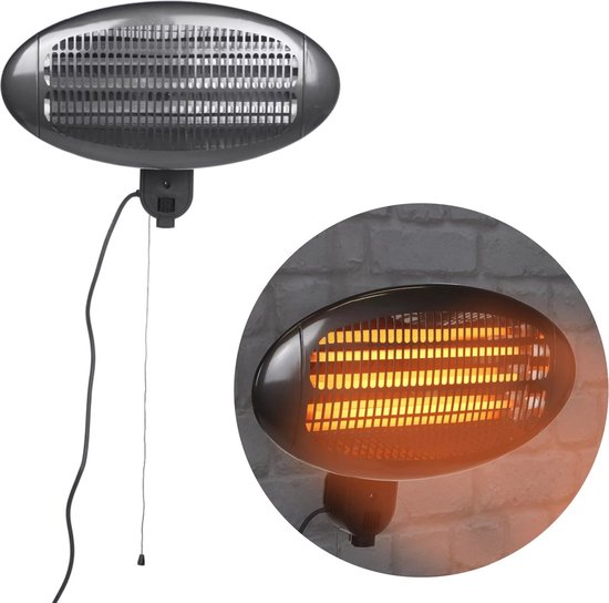 Heating - Heater - Terrasverwarmer Hangend - Terrasverwarmer Elektrisch - Terrasheater - 3 standen - Max 2000 Watt