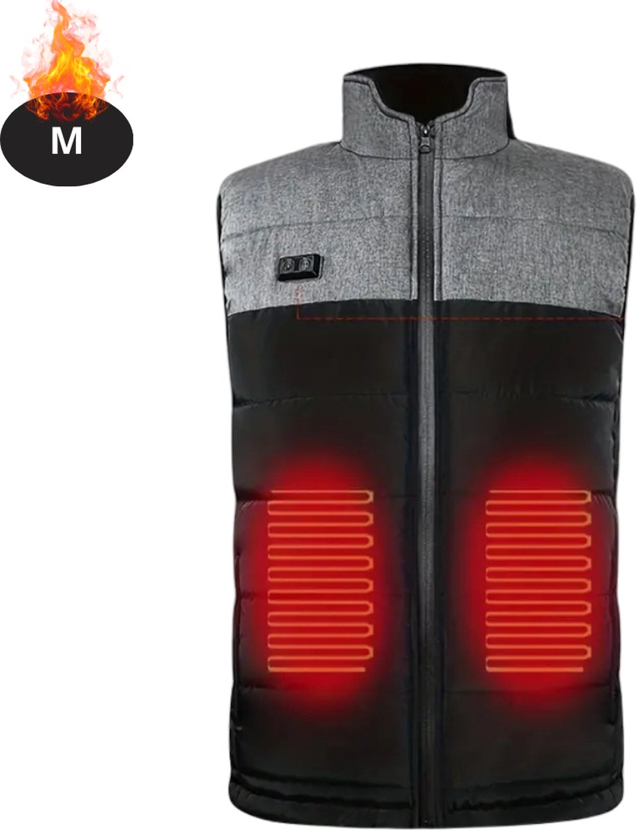 Bovista Verwarmde Bodywarmer Elektrische Bodywarmer Heated Vest Jas Kleding Oplaadbaar Heren Zwart