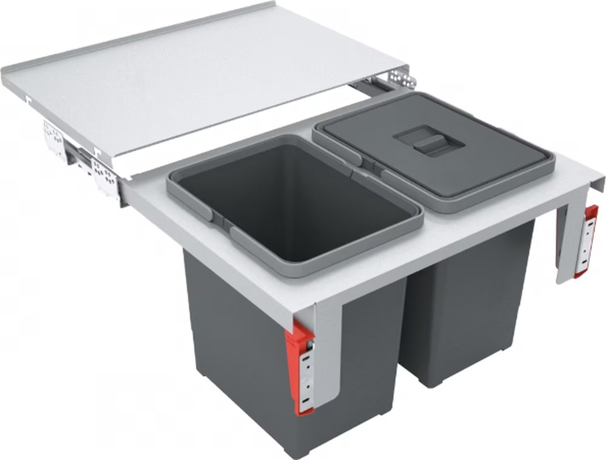 Franke Sorter Garbo 60-2 inbouw afvalsysteem 2 x 18 Liter afvalbak 1210284027