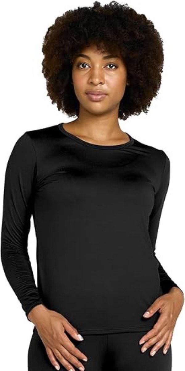 Fleece Thermisch Ondergoed Damesondershirt Top Met Lange Mouwen Functioneel Ondergoed (Warmer L39/Extra Warm L42)