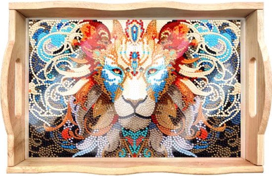 Diamond Painting Dienblad - Zwart - Mandala