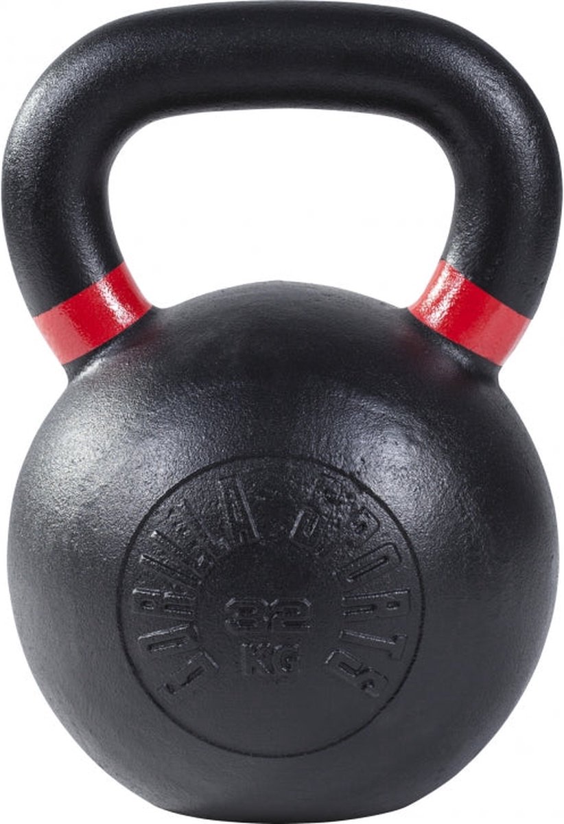Gorilla Sports Kettlebell - 32 kg - Gietijzer - Olympisch - Zwart