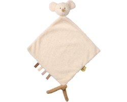 Nattou TEDDY Maxi Knuffeldoekje - Muis - 35 cm - Ecru