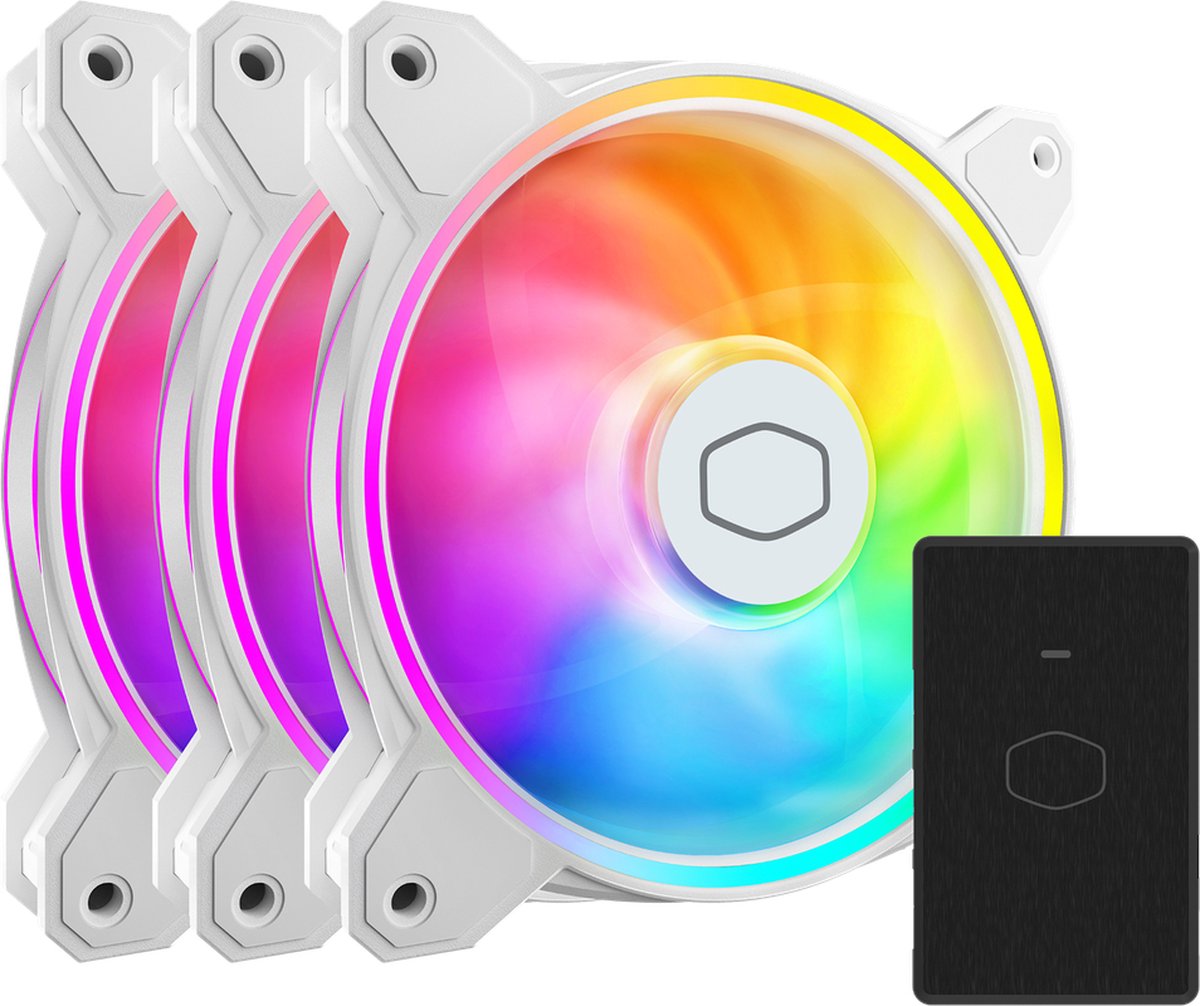 Cooler Master MasterFan MF120 Halo² White Edition 3in1