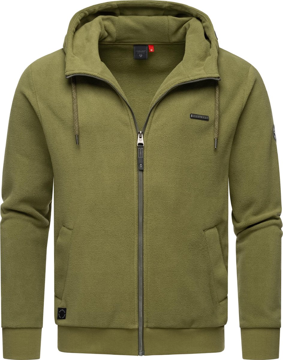 Ragwear heren Sweatjack met capuchon Natte Zip Fleece