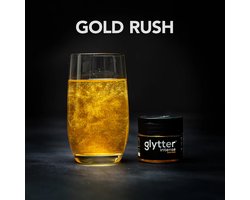 Glytter® - Drinkbare glitter - Extra kleurintensief glytterpoeder met glitters voor drankjes - goud (10g) - 100 drankjes - Gold Rush