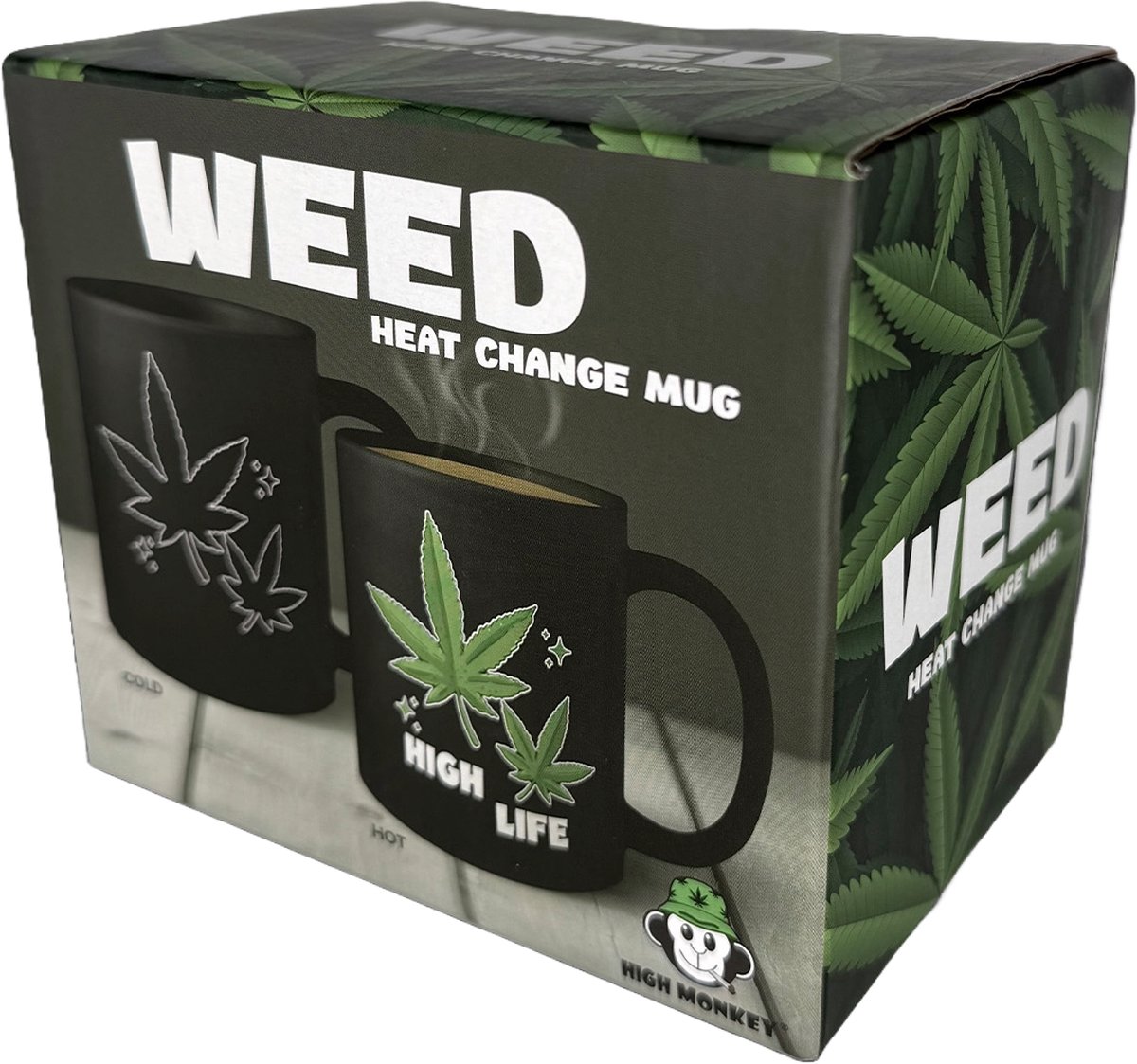 Weed - High Life - warmtemok - heat change mok - wisselend design - 320ml