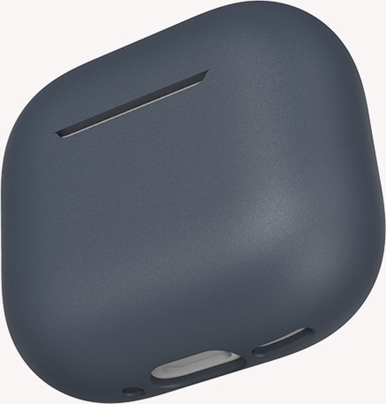 Hoesje in het Donker Blauw geschikt voor Apple AirPods 4 - TCH - Beschermhoes - Siliconen - Case - Soft case