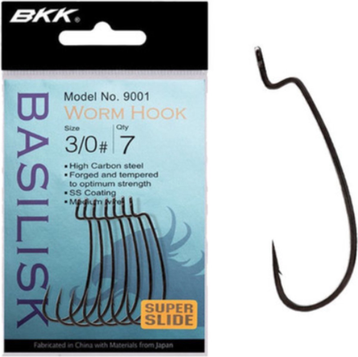 BKK Hooks Basilisk 9001 Worm Hook maat 2/0