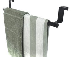 Hoya living - handdoekrek keukenkastje - VALI 36cm Zwart - voor 2 handdoekjes - inclusief Nano plakstrips Hoya living - handdoekrek keukenkastje - VALI 36cm Zwart - voor 2 handdoekjes - inclusief Nano plakstrips
