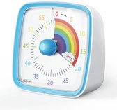 Yunbaoit Visuele Timer Met Nachtlampje, Afteltimer Van 60 Minuten Voor Kinderen En Volwassenen, Stille Klassikale Timer Voor Thuis, School - Blauw Rainbow