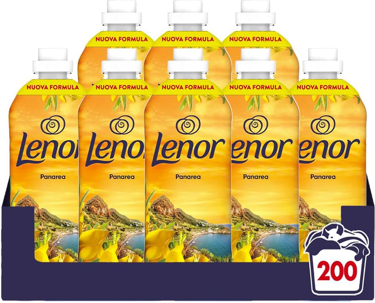 Goedkoopste Lenor Premium Care Wasverzachter Vloeibaar - 8 x 25 Wasbeurten - Atmosfere D'Italia Panarea - Langdurige Geur