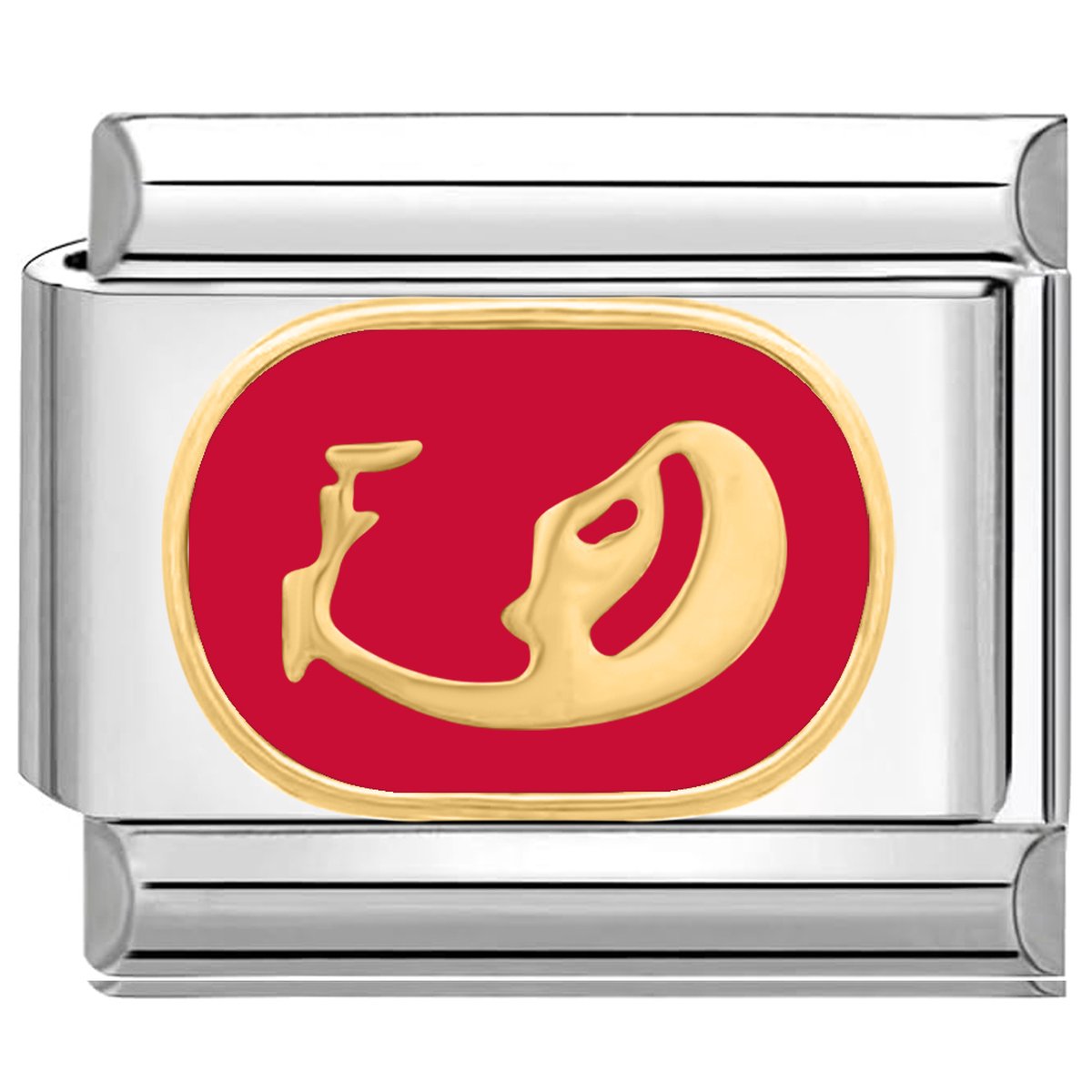 Quiges - Schakel - Bedel - 9mm - charms - Horoscoop Maagd - Geschikt voor - armband - Schakelarmband - italy bedels armband