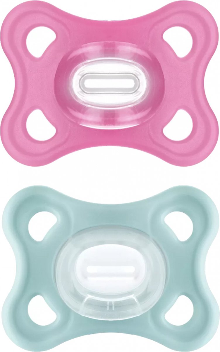 Goedkoopste MAM Comfort 2 Silicone Fopspenen 2-6 Maanden (Kleur Roos