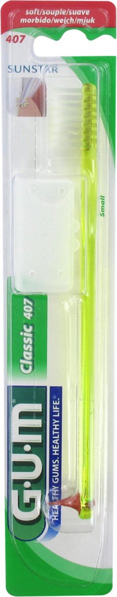 Goedkoopste GUM Tandenborstel Classic 407 (Kleur Geel
