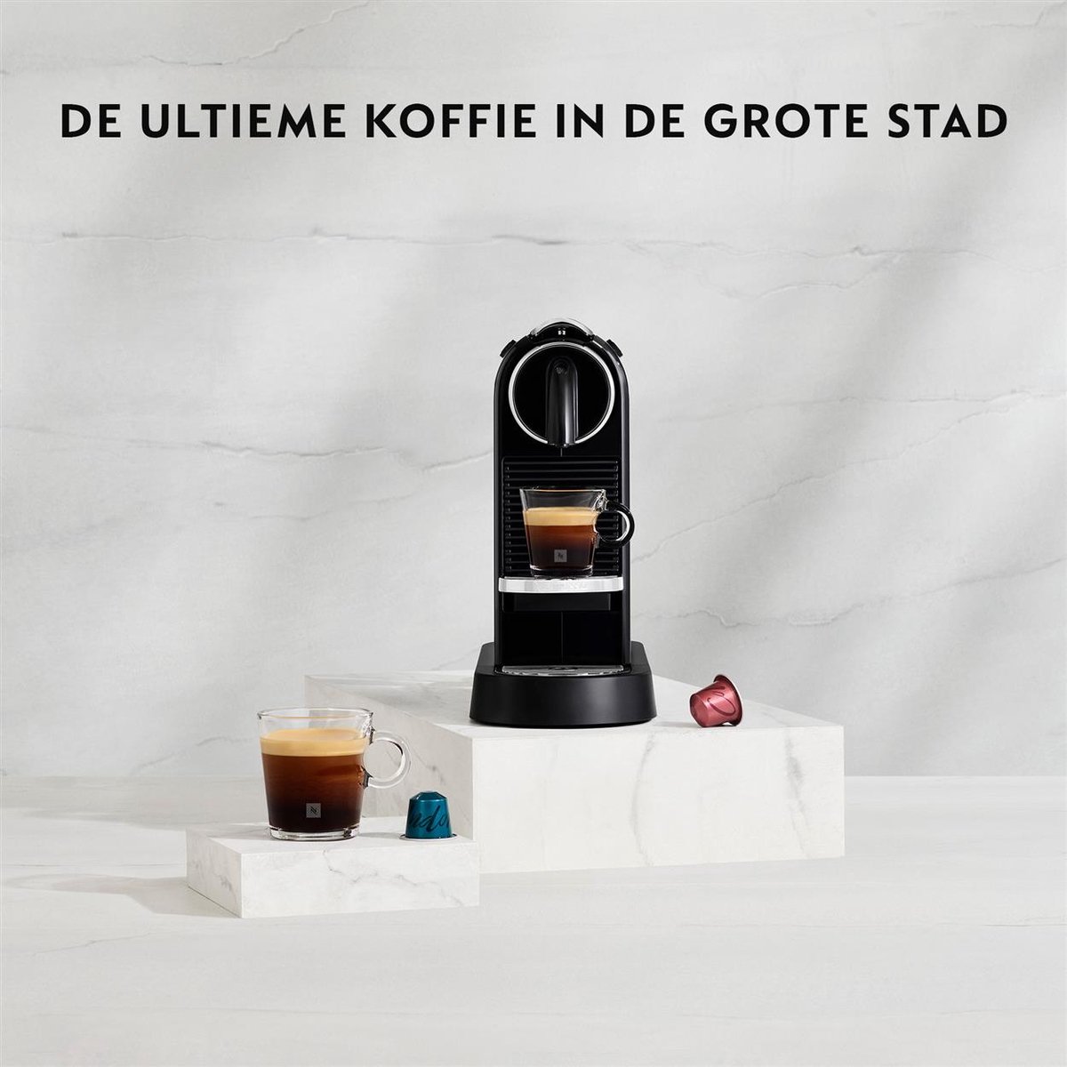 De'Longhi Nespresso Citiz EN167.B - Koffiecupmachine - Zwart thumbnail 6