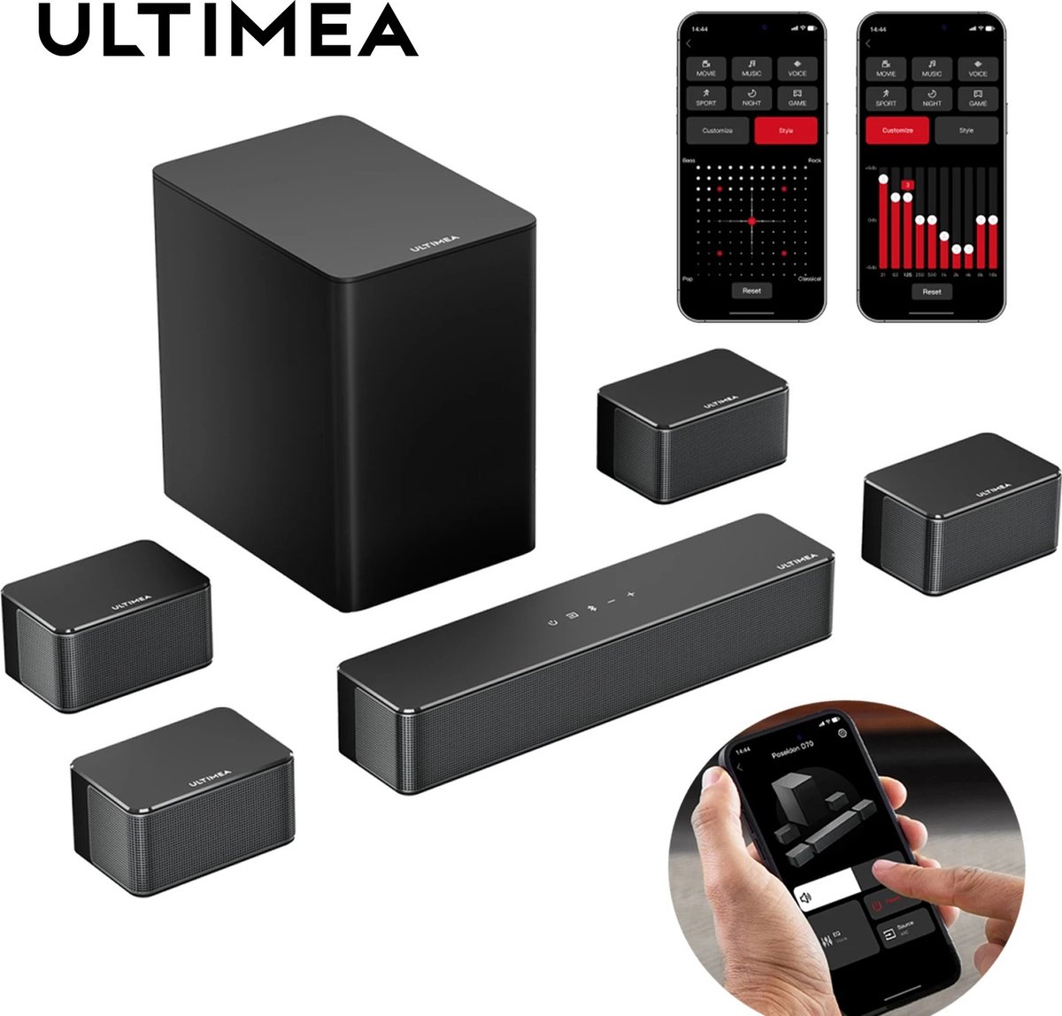 Boleen 7.1 Soundbar met Subwoofer - afbeelding 2