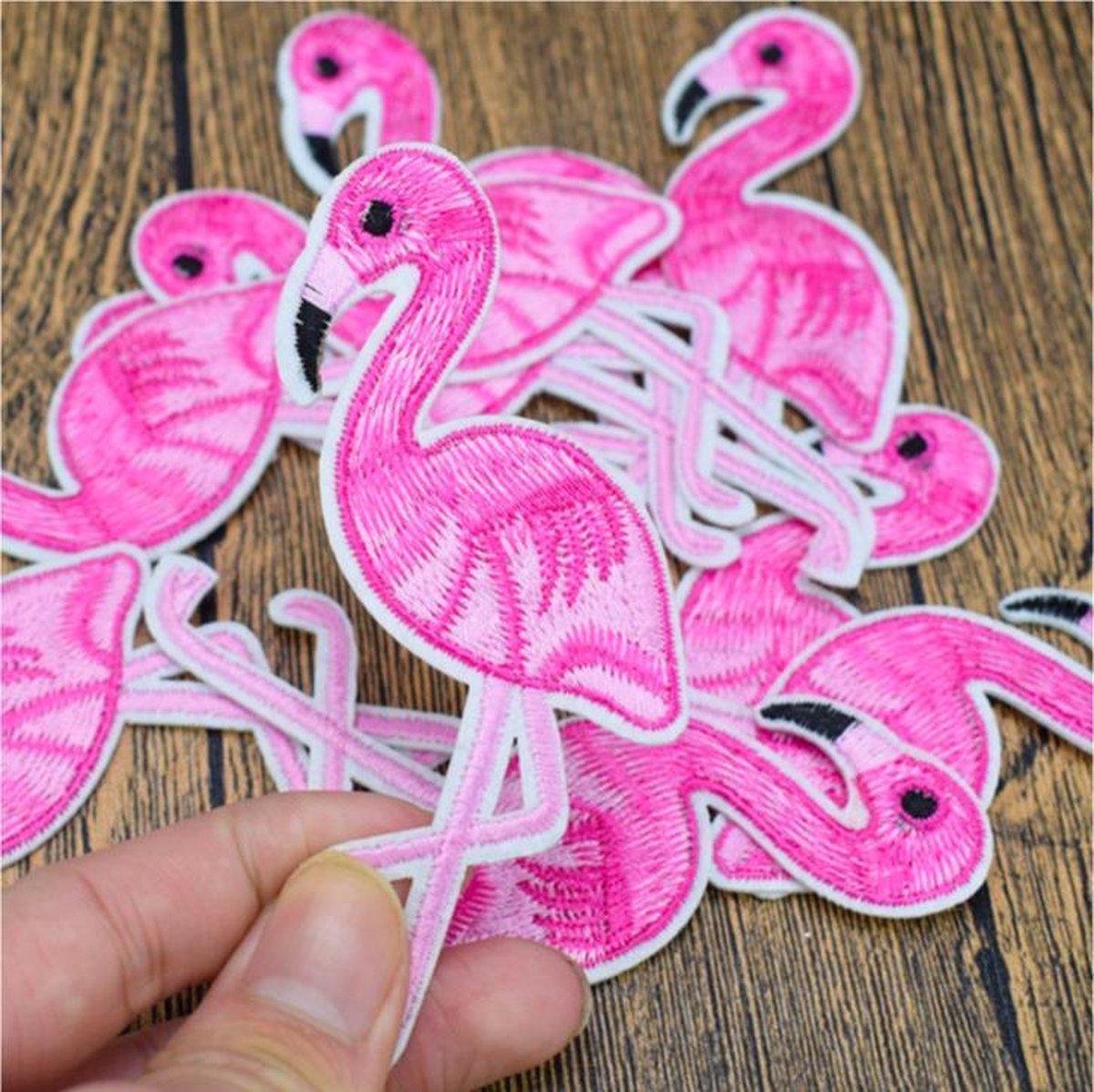 ProductGoods - 10x Leuke flamingo Patch voor op kleding | bol.com