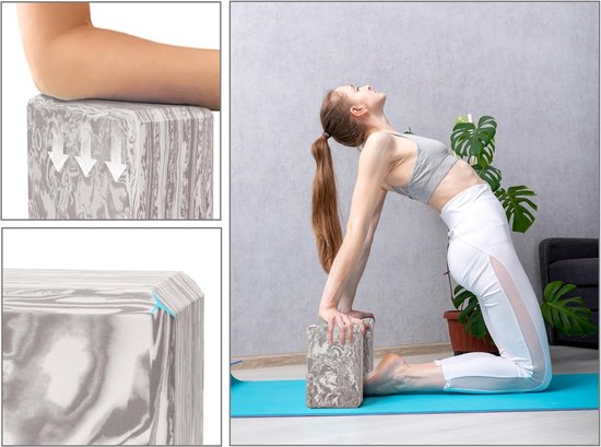 Mrs. Jones Collection Yoga Blokken - 2 stuks - Hoge dichtheid EVA Foam - Comfortabel - Anti-slip - Lichtgewicht - Reisvriendelijk - Pilates .