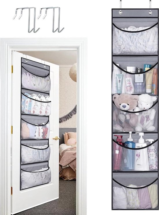 Extra Groot Over De Deur Organisator Met Doorzichtige Zakken Heavy-Duty Hangende Extra Groot Over De Deur Organisator Met Doorzichtige Zakken Heavy-Duty Hangende