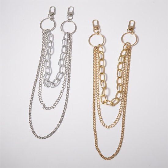 120 cm lange ketting met Sluitingen (1 schakel is 5mm lang-en 5mm hoog