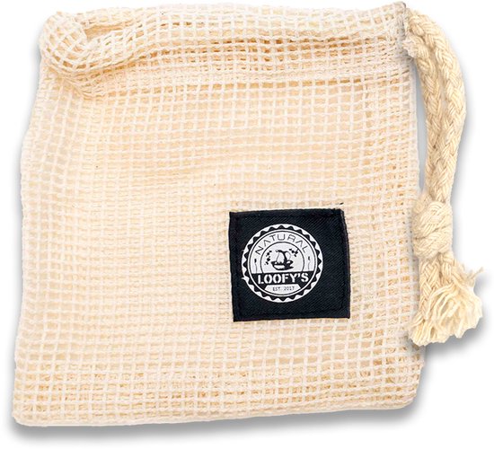 Loofy's - [Cadeau|Anniversaire|Femme] Sac à savon | sac de rangement - [100% recyclable] - Réutilisable - Loofys