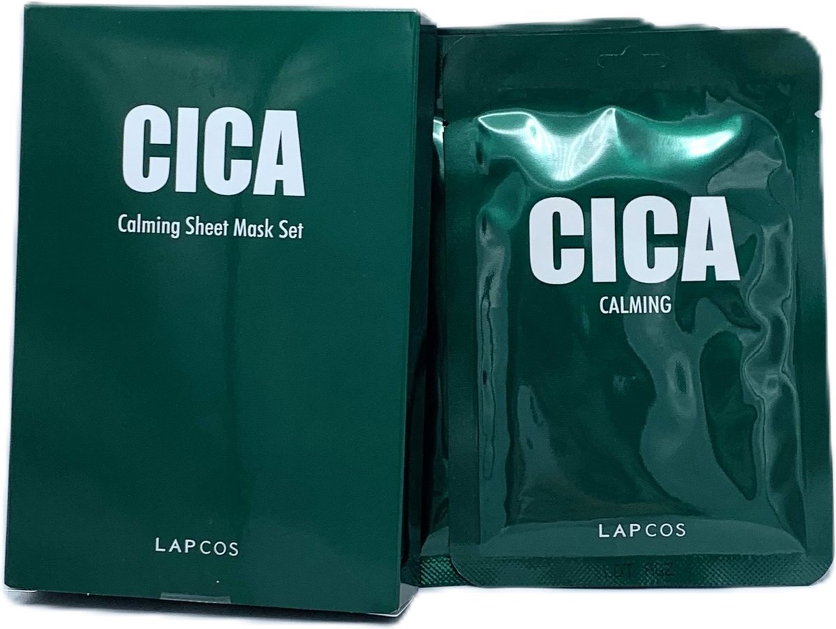 Goedkoopste Lapcos Cica Tissuemasker – 5 stuks – Kalmerend & Herstellend Gezichtsmasker met Centella Asiatica | Beautymaskers.nl