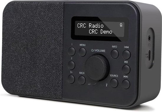 VQ Hepburn Mk II Draagbare DAB & DAB radio met lcd-display
