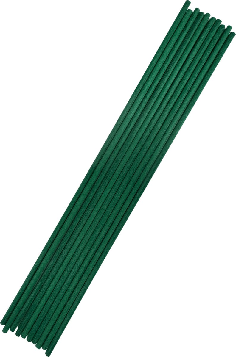 Luxe Losse Aromatherapie Geurstokjes - 50 Stuks - Groene Vezel - 26cm x 4mm - Geurverspreiders - Navulling Geurstokjes Groen - Diffuser