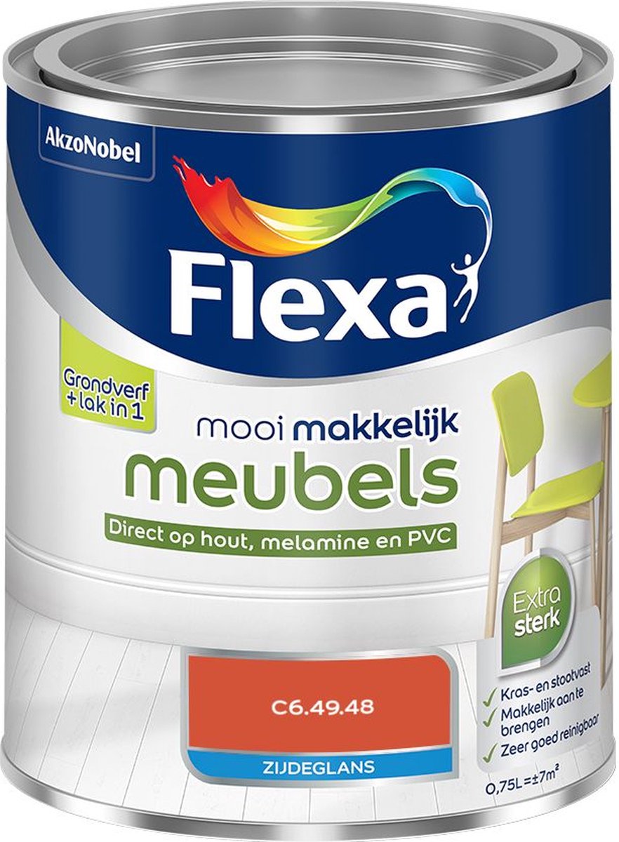 Flexa - Mooi Makkelijk Meubels Zijdeglans - C6.49.48 - Mengverf - 0.75 L