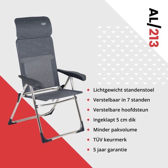 Crespo - Standenstoel - AL/213 - Compact - Donker grijs van Crespo — afbeelding 2