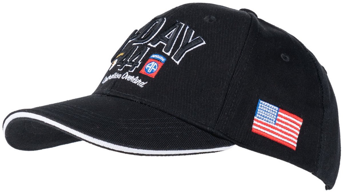 Baseball cap D-Day Normandy Zwart