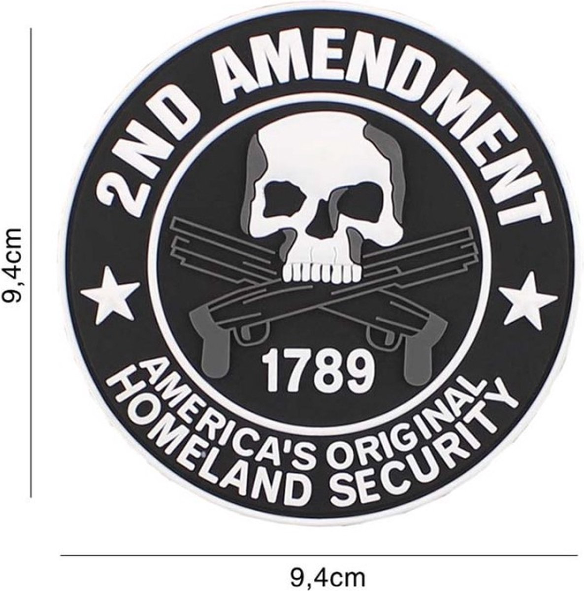 Embleem 3D PVC 2nd Amendment